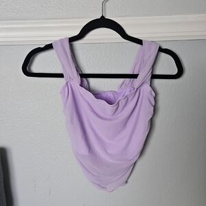 NWT SHEIN Lavender Crop Top